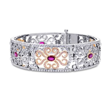 Extraordinary Ruby & Pink Diamond Bracelet, SKU 181465 (10.61Ct TW)