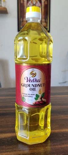 Liquid Mono Unsaturated L Vedha Groundnut Oil For Cooking Litre At