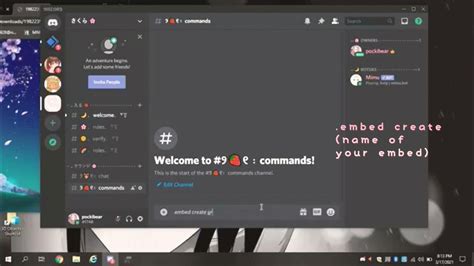 How To Set Up Mimu Welcome Message 🍪♡ Discord Tutorial Pocki Bear Youtube