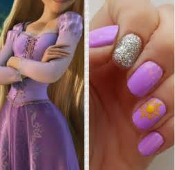 Rapunzel Nails Disney Nail Designs Disney Themed Nails Disney