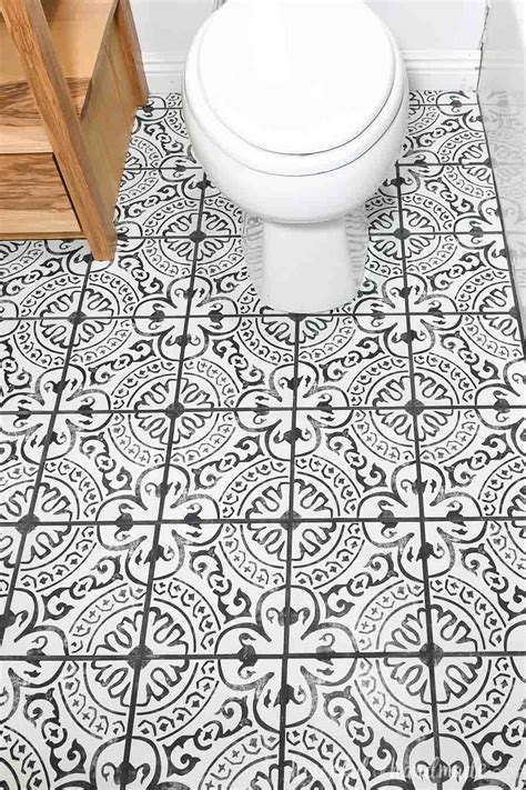 Laying Floor Tiles in a Small Bathroom - Houseful of Handmade