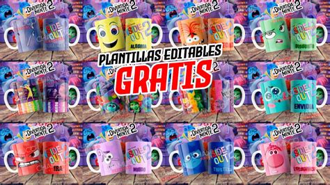 Plantillas Para Sublimar Tazas Intensamente Con Editables Y