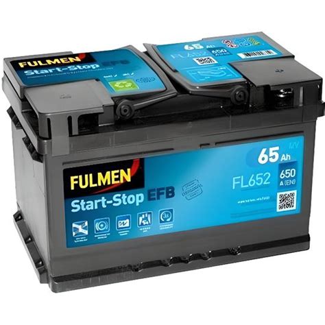 Batterie Voiture Fulmen Start Stop Efb Fl V Ah A Fulmen