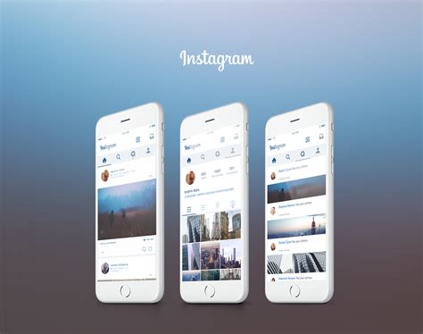 Instagram UI Concept Behance