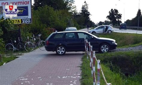 Zamość 22 latek potrącił audi dwie rowerzystki na ul Lipskiej