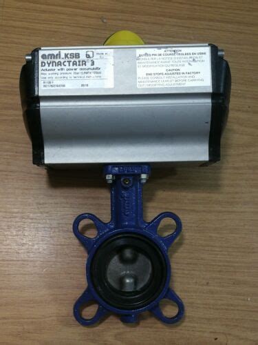 KSB Isoria Amri 16 Iron Wafer Pattern Butterfly Air Op Valve 3G6K6XV