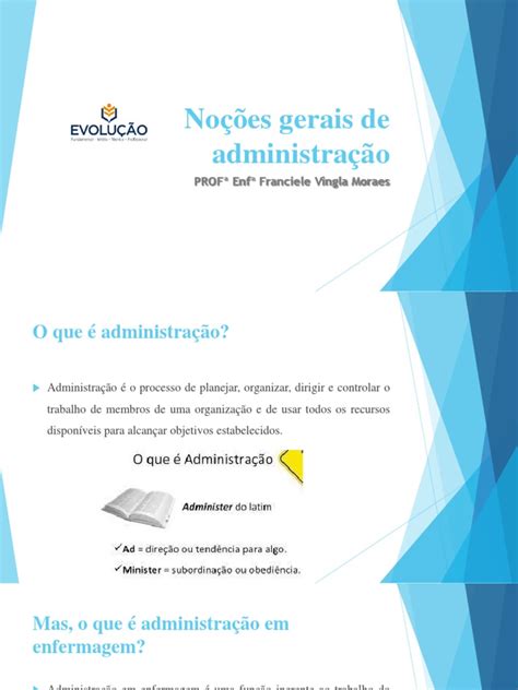 Aula 1 Noções Gerais De Administração Pdf