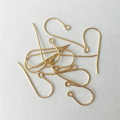 Gold Filled Ear Wires 14k Gold Filled Ear Hooks 14k Gold Etsy