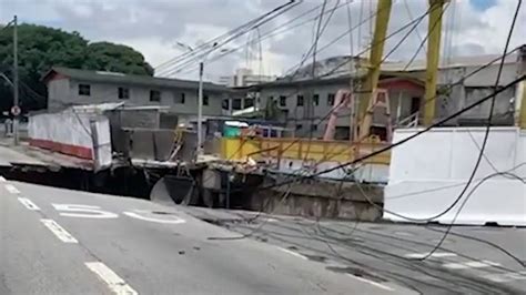 Desmoronamento Em Obra Do Metr De Sp Interdita Marginal Tiet