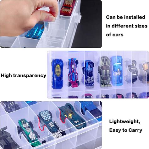 Double Sided Toy Storage Organizer Case For Hot Wheels Car Matchbox Cars Mini Toys Small