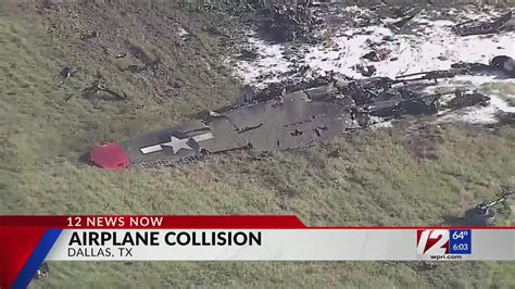 Two Aircraft Collide Crash During Dallas Air Show Youtube