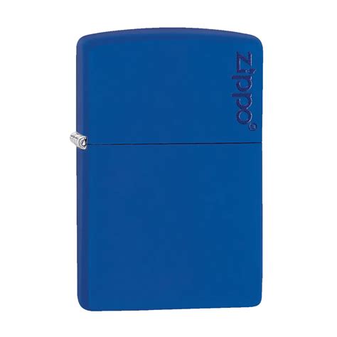 Ripley Encendedor Zippo Royal Blue Matte Logo Azul Zp Zl