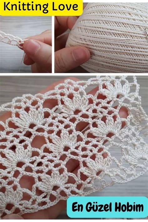 Learn How To Crochet Border Lace Step By Step Diy Easy Crocheting Lace