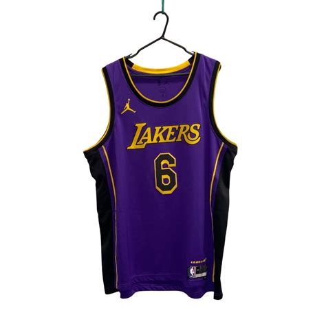 Nike Mens Size XXL Los Angeles Lakers #6 Lebron James Jersey Black ...