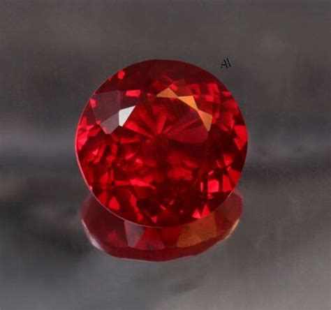 Ct Natural Blood Red Mozambique Ruby Round Certified Flawless