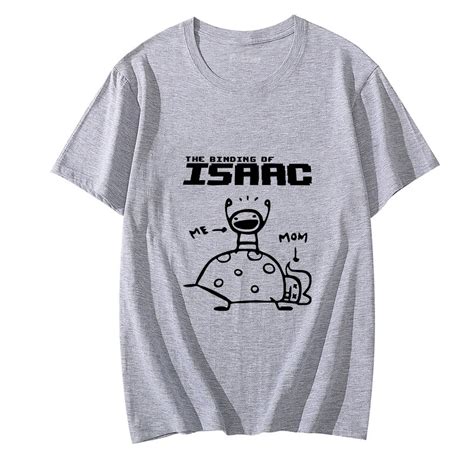 The Binding Of Isaac Cartoon T Shirts Men Anime Letter Printed Tops