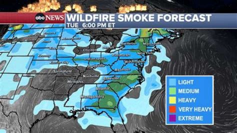 Wildfire Smoke Map These Are The Us Cities States With Air Quality