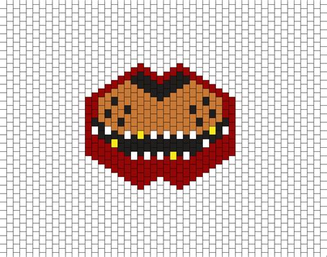 Fnaf Foxy Mask Pony Bead Patterns Characters Kandi Patterns For Kandi