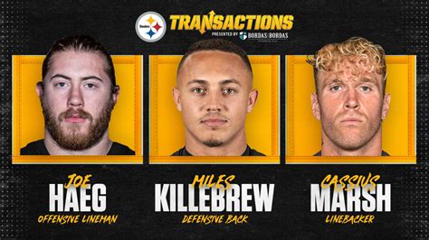 Steelers sign Haeg, Killebrew and Marsh