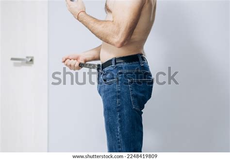 Man Naked Torso His Pants Buttocks Stock Photo 2248419809 Shutterstock