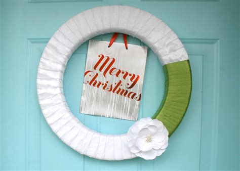 Christmas Styrofoam Wreath With T Bag A Turtles Life For Me