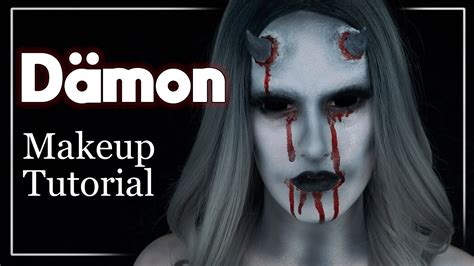 Glam Dämon Halloween Make Up Tutorial deutsch Hallowtober Judy R