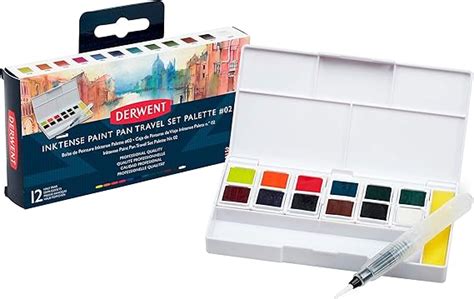 Amazon Derwent Inktense Paint Pan Travel Set Palette