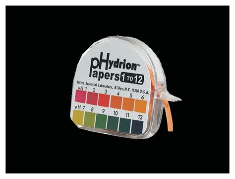 Micro Essential Lab Single Roll Hydrion PH Test Paper With Chart PH