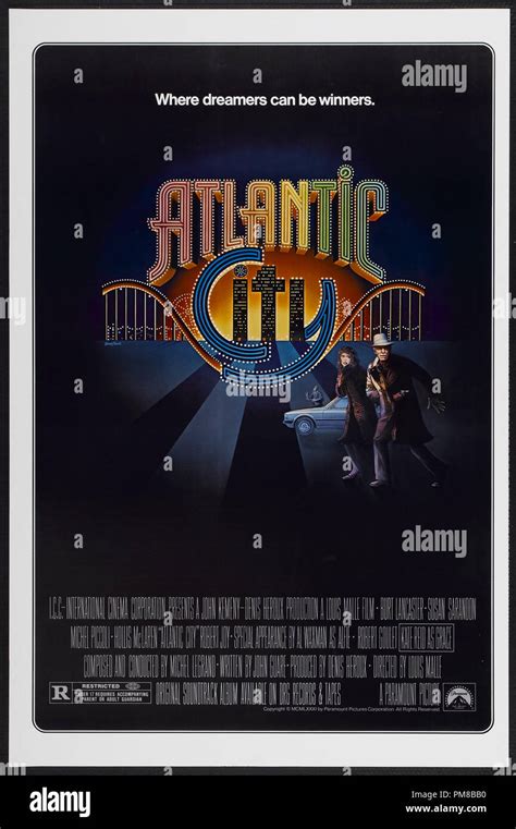 Studio Publicity: "Atlantic City" 1980 Paramount Poster Burt Lancaster ...