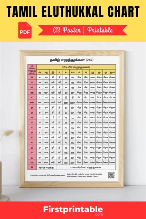 247 Tamil Letters Chart Table Pdf Tamil Eluthukkal List