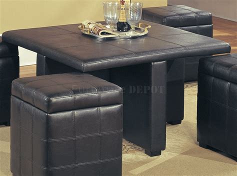 Stylish Leather Coffee Table