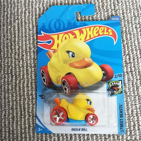 Hot Wheels Duck N Roll Yellow Hw Street Beasts Birthday Gift Miniature Collectable Model Toy