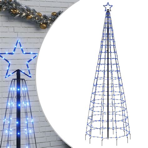 Rvore De Natal Luminosa Estacas Luzes Led Cm Azul Loja