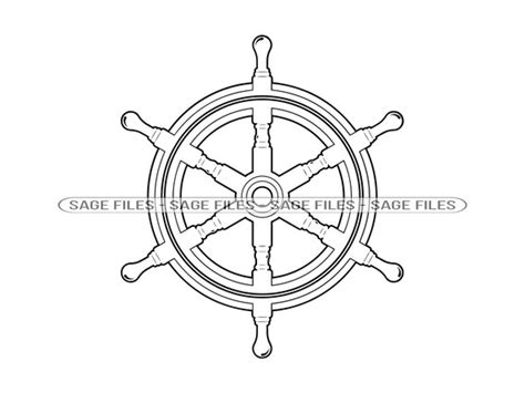 Schiffsrad Umriss 2 SVG Schiffe Rad SVG Maritime Svg Etsy De