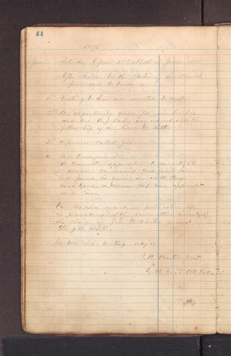[Union Baptist Church Ledger] - Page 44 - The Portal to Texas History