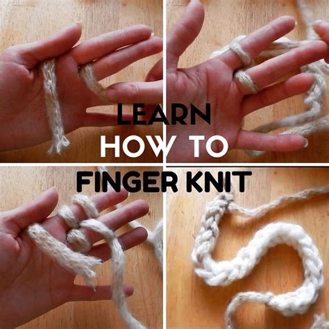 Learn How To Finger Knit With Two Fingers Free Tutorial Finger