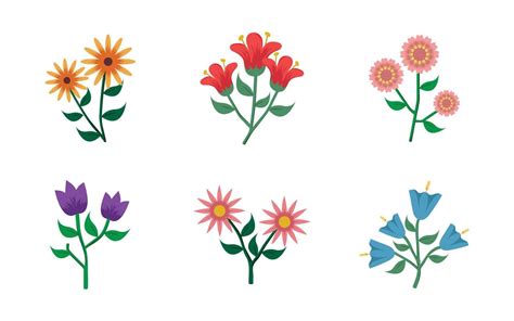 Beautiful Spring Floral Elements 17751084 Vector Art at Vecteezy