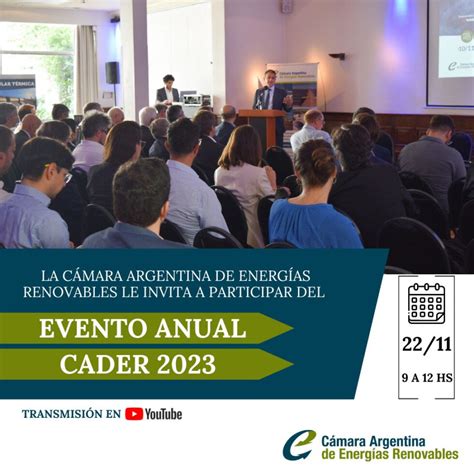 Falta sólo una semana para el Evento Anual CADER 2023 Cámara