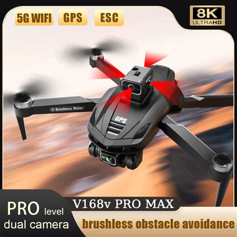 V168 Drone Professinal 8k Professional Optical Camera Gps Automatic