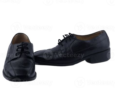 Classic Black Leather Shoes Isolated On A White Background 14020742 Png