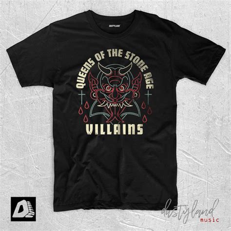 Jual Kaos Band Queens Of The Stone Age Villains Kota Bandung Kaos