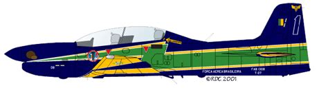 Planta Do Embraer T Tucano Toywing Aeromodelismo E Automodelismo