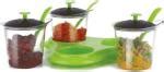 Buy Darkpyro Green Plastic Multipurpose Dining Achar Jars And Stand