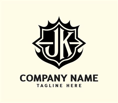 Jk Modern Monogram Logo Premium Ai Generated Vector