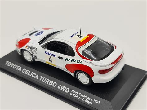 1 43 RAL164 TOYOTA CELICA TURBO 4WD RALLY CATALUNYA 1992 C SAINZ L