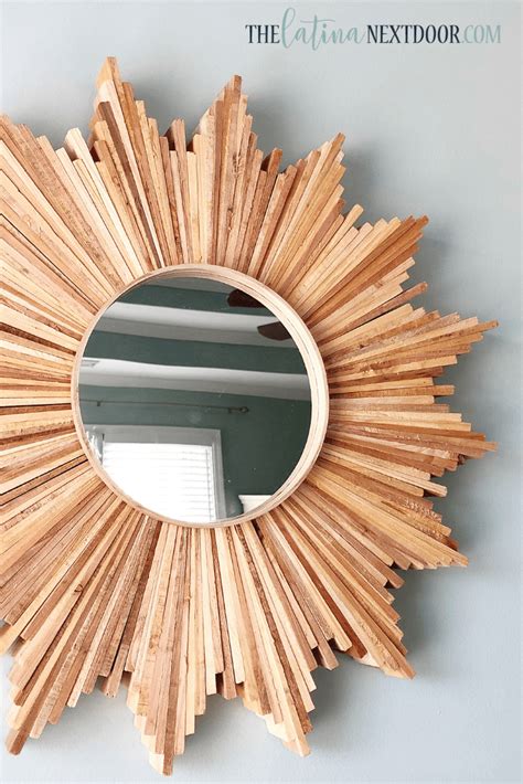 Rustic Sunburst Mirror DIY The Latina Next Door