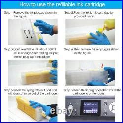 Refillable Ink Cartridge With Chip For Epson SureColor F2000 F2100 ...