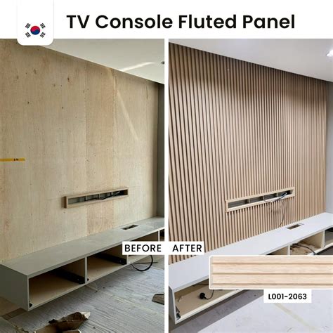 TV Console Fluted Panel KOREA MIGA Fluted Panel Miga Molding Miga