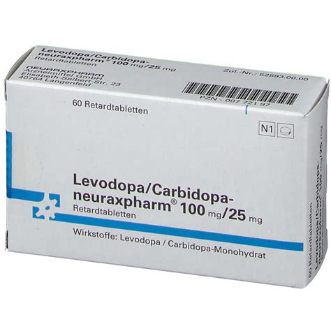 Levodopa Carbidopa Neuraxpharm Mg Mg St Mit Dem E Rezept