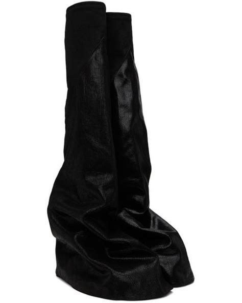 Rick Owens Fetish Tall Boots In Black Lyst